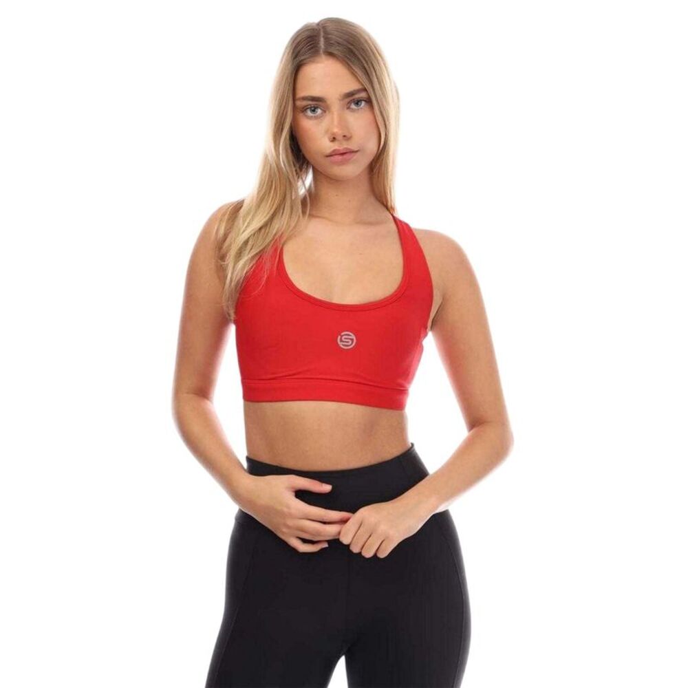 Skins Womens/Ladies Series-3 Sports Bra / Red